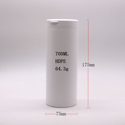 700ml HDPE 直角型プラスチック製の錠剤容器 噛むゴムと食品包装用