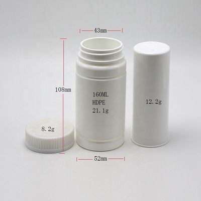160CC/ML PE 医薬品級プラスチックボトルと内核のためのカスタマイズされたカラー印刷ラベル