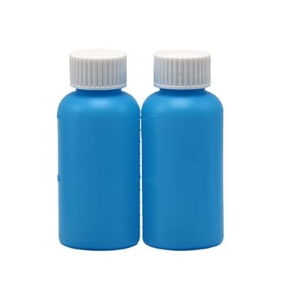 100ml PET アンバー/ブルー メイプル 咳シロップ 口服液体ボトル CRC キャップと熱シール