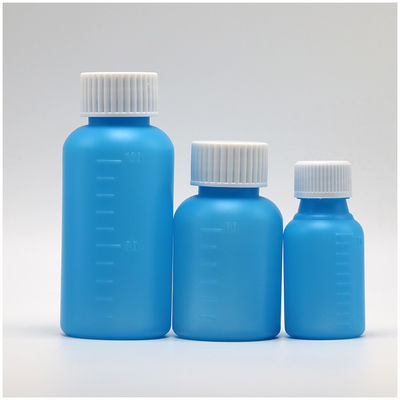 100ml PET アンバー/ブルー メイプル 咳シロップ 口服液体ボトル CRC キャップと熱シール