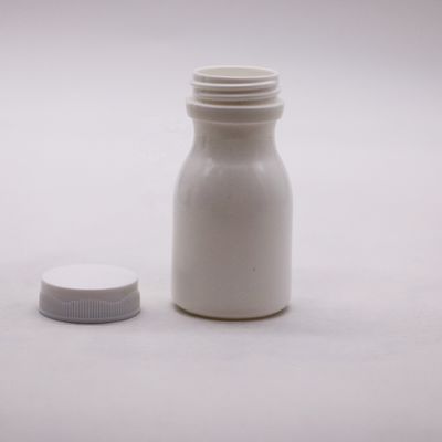 スクリューキャップシールタイプ 60mL ボウリング形 HDPE プラスチックのボトル サプリメントの保管