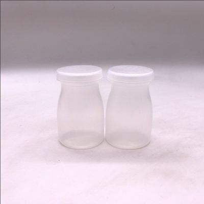 オーダーメイドロゴ 100ml PP丸いプーディングボトル 牛乳と高温に最適