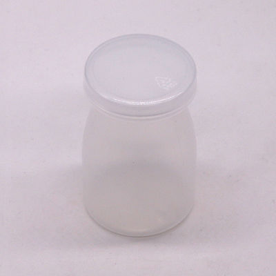 オーダーメイドロゴ 100ml PP丸いプーディングボトル 牛乳と高温に最適