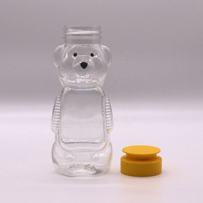 200ml PET Bear 食品用プラスチックミツバチ瓶とクリエイティブな学生用ポータブルボトル