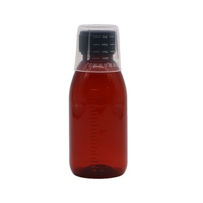 120mL アンバー オバル 処方箋 ボトル 子どもの安全帽 メイプルシロップのためのPET素材
