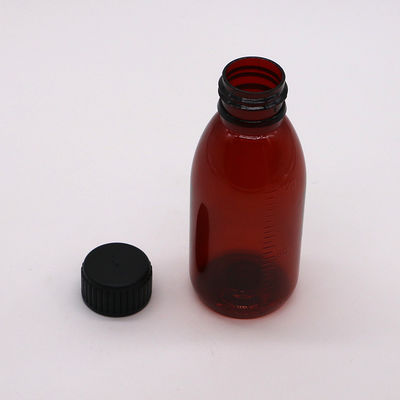120mL アンバー オバル 処方箋 ボトル 子どもの安全帽 メイプルシロップのためのPET素材