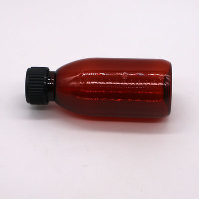 120mL アンバー オバル 処方箋 ボトル 子どもの安全帽 メイプルシロップのためのPET素材