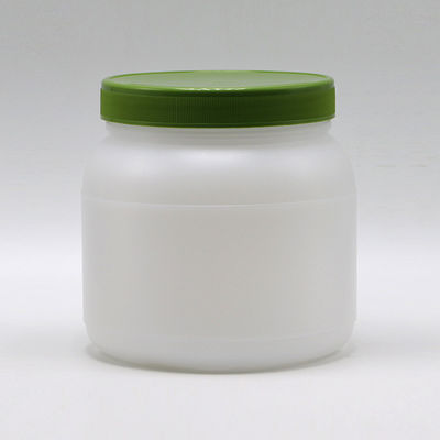 パン 1L / 4L 広口 HDPE タンパク質粉末 スクロールキャップとアルミニウム熱誘導ライナー付きの食品保管