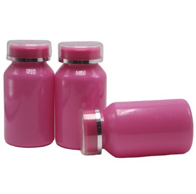 パーソナライズされたサイズ PET コラー 120ml 2層のPSキャップの明るいプラスチック製薬瓶