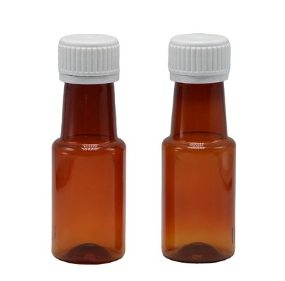 70ml PET アンバー メイプル 咳シロップ 口服液体ボトル 液体薬用容器