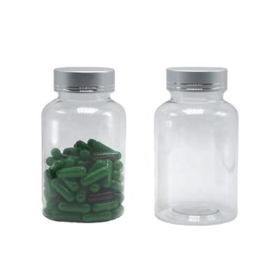 パーソナライズされたカラー薬容器のための透明 175ml PETプラスチックボトルボストンラウンド