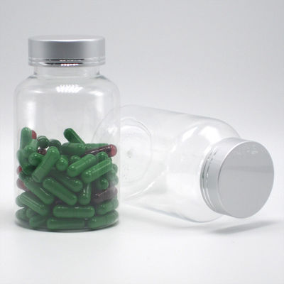 パーソナライズされたカラー薬容器のための透明 175ml PETプラスチックボトルボストンラウンド