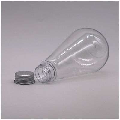 薬物の保管 パーソナライズされたロゴとアルミニウム蓋付きの250ml HDPE ユニークな形塑料液体ボトル