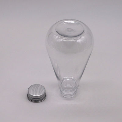 薬物の保管 パーソナライズされたロゴとアルミニウム蓋付きの250ml HDPE ユニークな形塑料液体ボトル