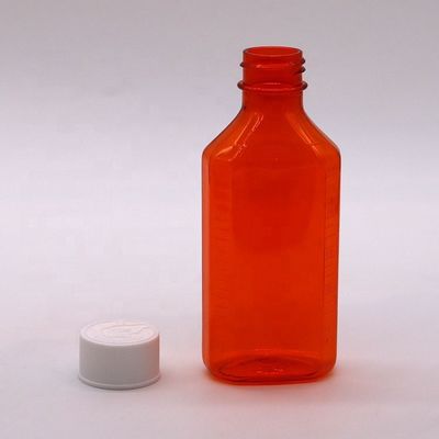 カスタム カラー 透き通る PET プラスチック 口腔液体シロップ ボトル 測定尺度