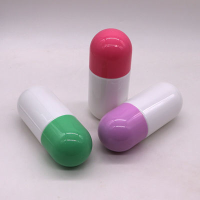 250ML/8OZ HDPE 2層 PET 明るいカプセル形 スクリューキャップ 医療 熱スタンプ OEM.ODM