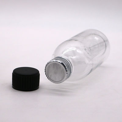 150ml PET 円形アンバー レシピ薬局 液体薬 蓋付き 縮小容器