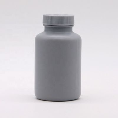 マット 200ml HDPE シルバーグレー プラスチックボトル 固体医薬品のカスタマイズ可能なパッケージ