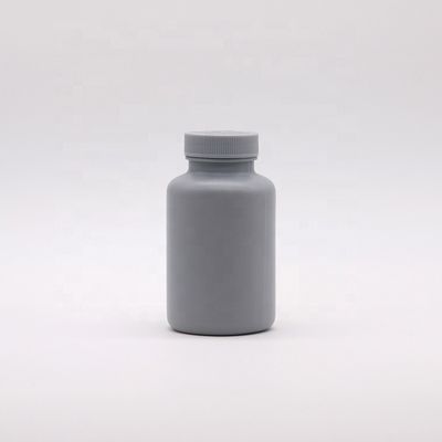 マット 200ml HDPE シルバーグレー プラスチックボトル 固体医薬品のカスタマイズ可能なパッケージ
