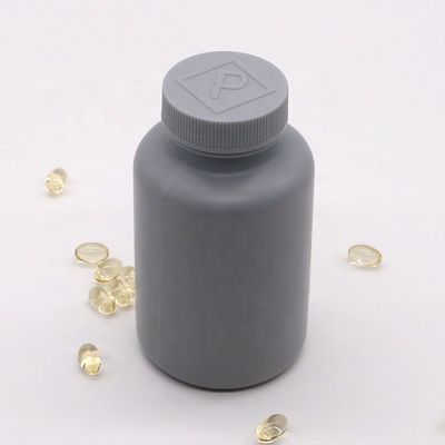 マット 200ml HDPE シルバーグレー プラスチックボトル 固体医薬品のカスタマイズ可能なパッケージ