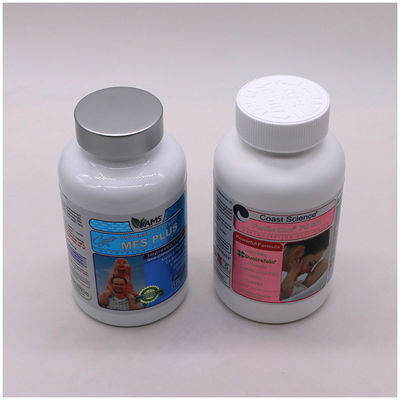 PETプラスチックタイプ 400ml 薬局用容器 カスタマイズされた色付きの錠剤カプセルボトル