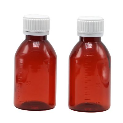 カスタマイズされたロゴ 製薬品種 100ml PET咳シロップ ボトル