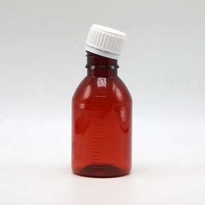 カスタマイズされたロゴ 製薬品種 100ml PET咳シロップ ボトル