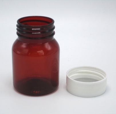 旅薬 包装 瓶 50ml ホワイト スクリューキャップ付き 空のポータブル プラスチック製の錠剤 ボトル