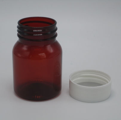 旅薬 包装 瓶 50ml ホワイト スクリューキャップ付き 空のポータブル プラスチック製の錠剤 ボトル