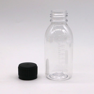 スクリューキャップ PET 100ML/60ML シロップベース材料のためのスケールボトル PET 改ざん防止キャップ