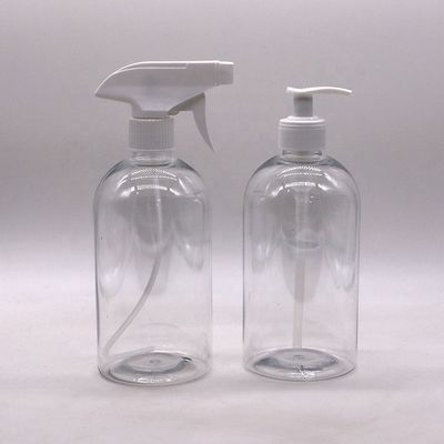 600ml 20OZ PETスプレーボトル ボストン丸 プラスチック カスタマイズされた色ポンプ トリガースプレー ハンドサニタイザーボトル