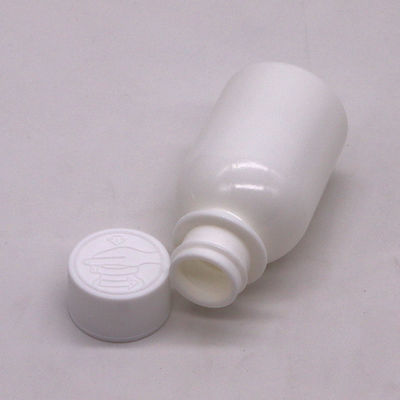子供用 保護蓋容器 60ml PE ホワイト 口服用液体薬瓶 咳シロップ