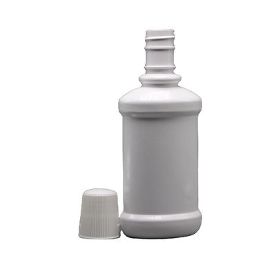 ホワイト ロング ネック PET プラスチック マウスウォッシュ ボトル 250ml 容量とスクリーンプリント