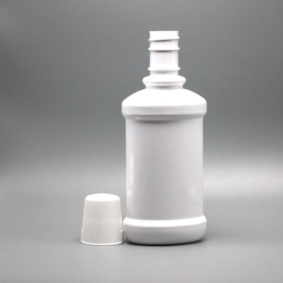 ホワイト ロング ネック PET プラスチック マウスウォッシュ ボトル 250ml 容量とスクリーンプリント