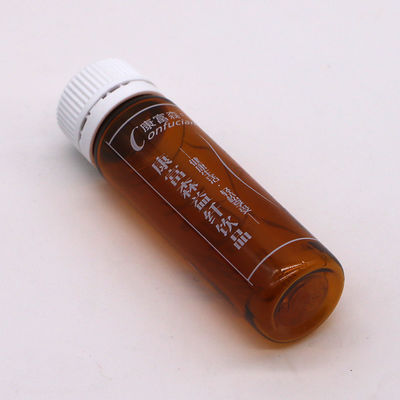 15ml PET アンバー ブラウン 口服液体 ボトル 医療用パッケージ用の 防犯蓋付き
