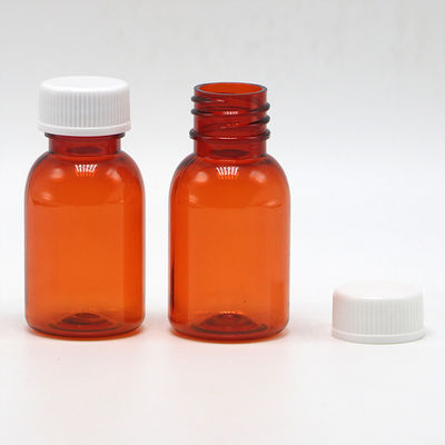 漏れ防止型PET液体薬瓶 蓋20ML/CC コラー素材 PET
