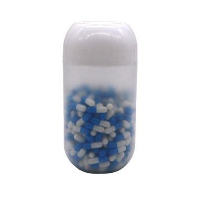 スクリューキャップ 550ML PP カプセル形ビスケットキャンディのためのプラスチック食品容器 カスタマイズされた色