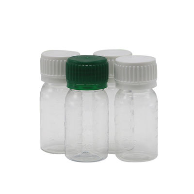 30ml PET ホワイト 口服用液体薬瓶 安全蓋とスクリーンプリント