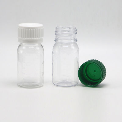 30ml PET ホワイト 口服用液体薬瓶 安全蓋とスクリーンプリント