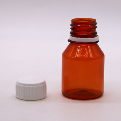 50ml PET 空のポータブルプラスチック錠剤ボトル ホワイトスクリューキャップ付き 旅行錠剤包装ボトル