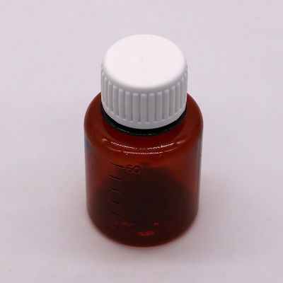 2OZ/60ml/cc PET ブラウン メディシン グレード スケール タバコオイル用液体包装ボトル