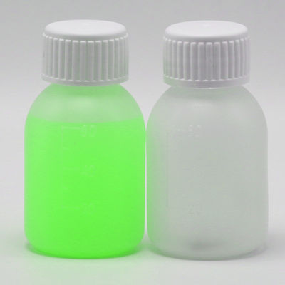 PEシロップボトル 60mL/2oz 白/青色不透明色 カスタマイズされた色オプション