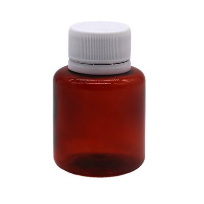70ML PET アンバー メイプル 咳シロップ 安全蓋と熱密封付き口腔液体ボトル