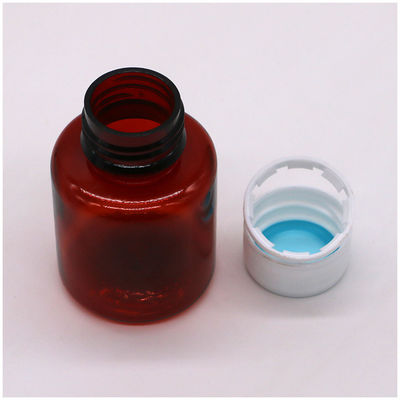 70ML PET アンバー メイプル 咳シロップ 安全蓋と熱密封付き口腔液体ボトル