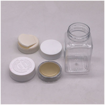 薬剤ボトル 100ml PET パーソナルカラーと様々な蓋付きの四角形のプラスチックボトル