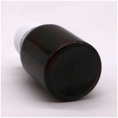 80ML PET メイプル咳シロップ スクリーンプリントと安全蓋付きの口腔液体ボトル