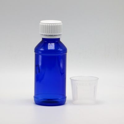 100cc PET アンバー/オレンジ/ブルー メイプル 咳シロップ ボトル