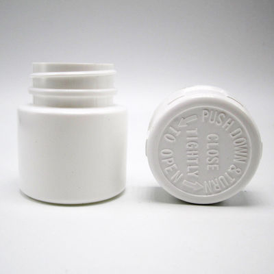 30mL HDPE 携帯型 白いプラスチック粉末 薬剤 錠剤 ボトル 子供用安全帽付き容器