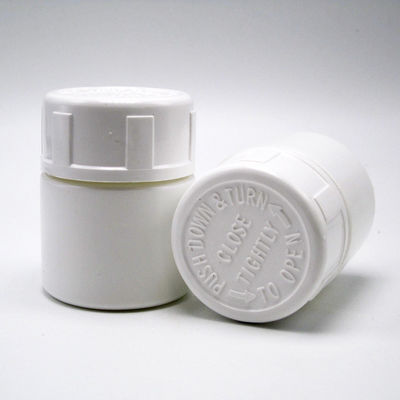 30mL HDPE 携帯型 白いプラスチック粉末 薬剤 錠剤 ボトル 子供用安全帽付き容器