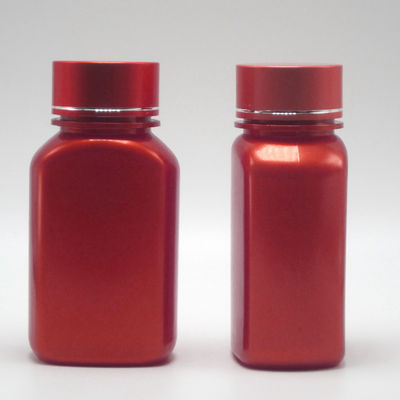 カスタマイズ可能な色 150ml PET 方形 異なる蓋付きのフラット プラスチック製薬瓶